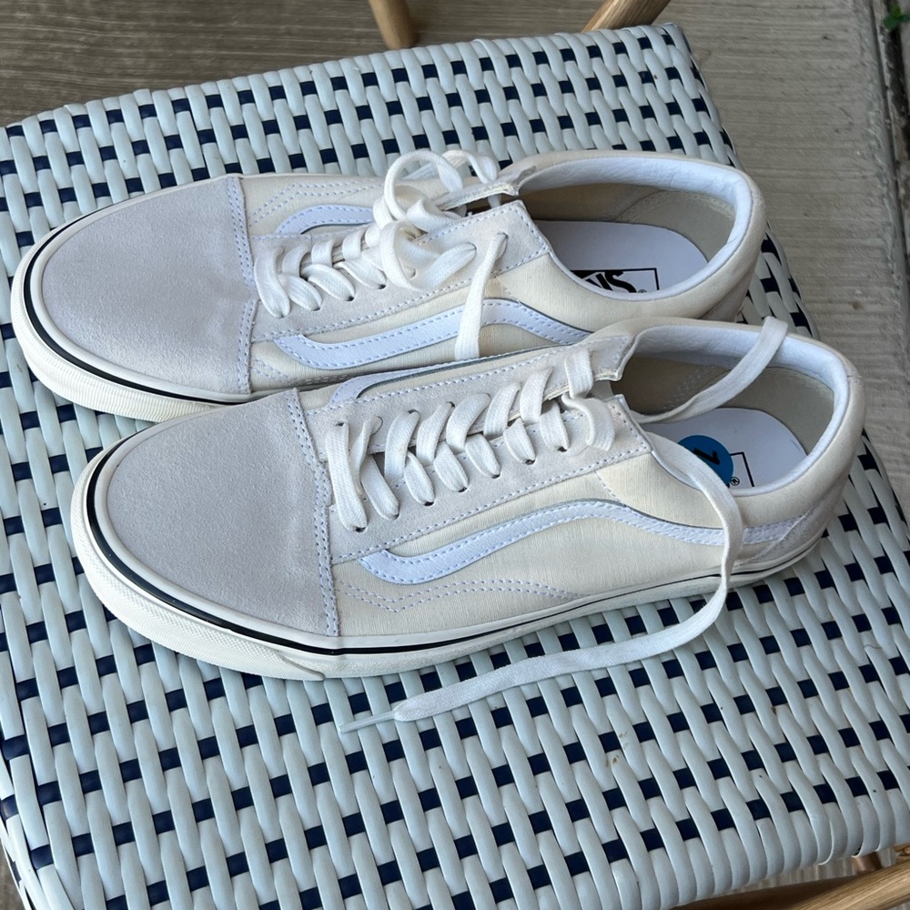 Vans White Canvas Sneakers
